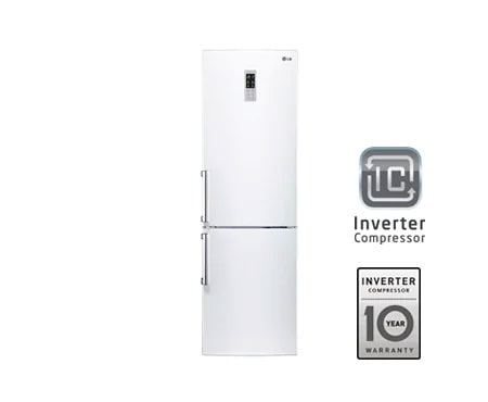 LG Automatisk avrimingi kombiskap , 190 cm (nettovolum 318 liter), GBB539SWQPB