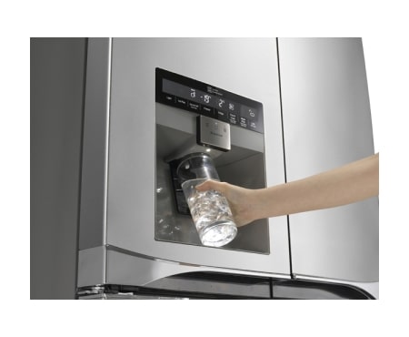 LG A+ klassifisert french door skap – med automatisk avriming, dør-i-dør oppbevaring og vann- og isdispenser (nettovol. 571 l), GMJ916NSHV, thumbnail 5