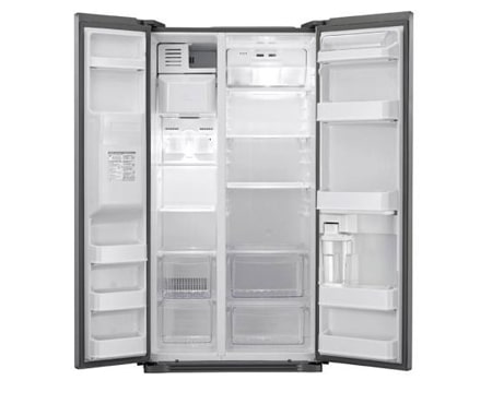 LG klassifisert side-by-side-skap med automatisk avriming og Non Plumbing isdispenser (nettovolum 508 liter), GS3159AVHV, thumbnail 2