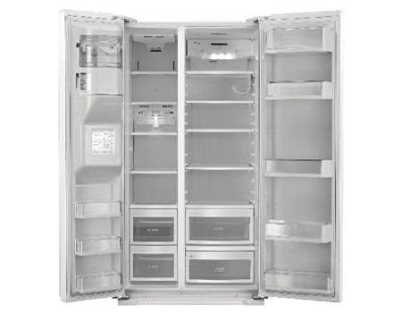 LG Side-by-side-skap  med automatisk avriming (nettovolum 538 liter), GS5163AVJV, thumbnail 2