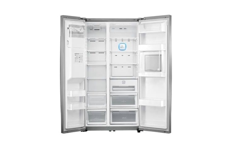 LG klassifisert side-by-side-skap – automatisk avriming, stor kapasitet og vann- og isdispenser (nettovol. 614 l), GS9166AVJZ2, thumbnail 2