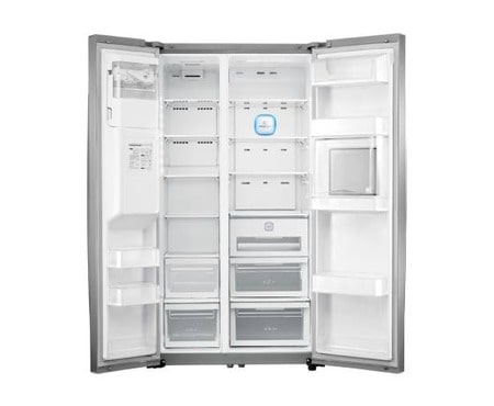 LG klassifisert side-by-side-skap – automatisk avriming, stor kapasitet og vann- og isdispenser (nettovol. 614 l), GS9166AVJZ2, thumbnail 2