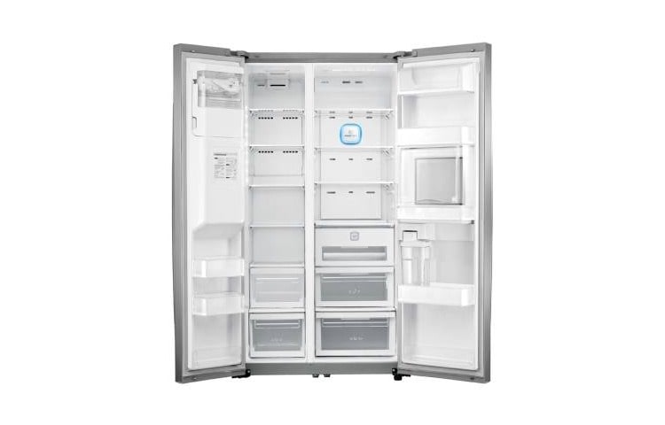 LG klassifisert side-by-side-skap med automatisk avriming og Non Plumbing isdispenser (nettovolum 508 liter), GS9166AVLZ, thumbnail 2