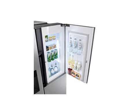 LG side-by-side-skap – med automatisk avriming, dør-i-dør oppbevaring og vann- og isdispenser (nettovol. 614 l), GS9366NSAZ, thumbnail 6
