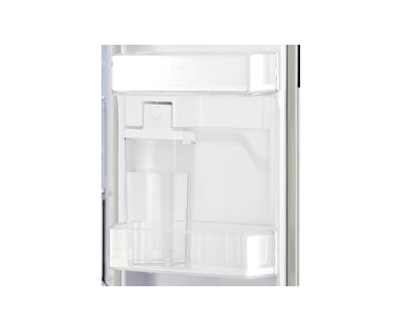 LG side-by-side-skap – med automatisk avriming og Non-plumbing vann- og isdispenser (nettovol. 614 l), GS9366PZYZL, thumbnail 4