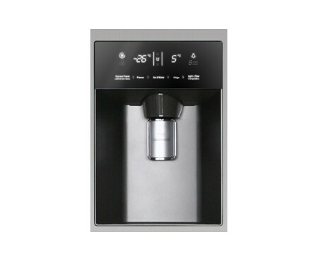 LG  side-by-side-skap med automatisk avriming og isdispenser (nettovolum 508 liter), GSL325PVCV, thumbnail 6