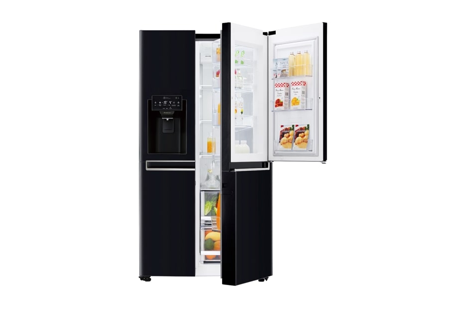 LG Side-by-Side med stor kapasitet, vanntilkopling och oppgraderte Door-in-Door™, GSJ760WBXV