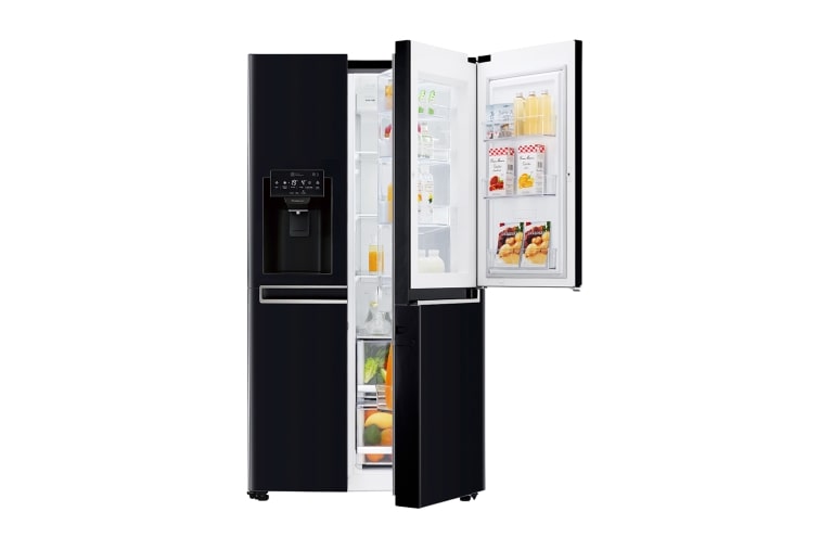 LG Side-by-Side med stor kapasitet, vanntilkopling och oppgraderte Door-in-Door™, GSJ760WBXV, thumbnail 1