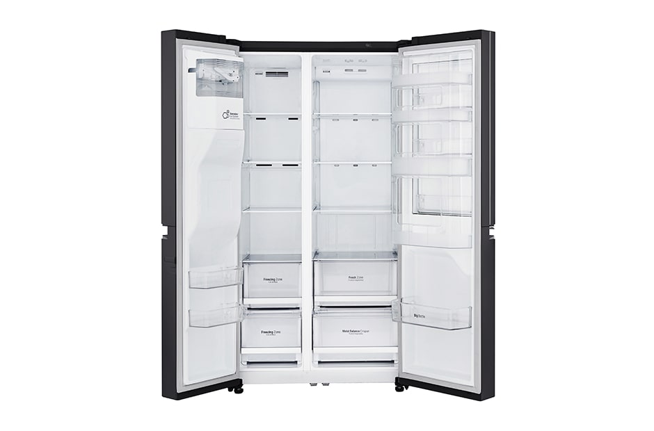 LG Side-by-Side med stor kapasitet, vanntilkopling och oppgraderte Door-in-Door™, GSJ760WBXV, thumbnail 3