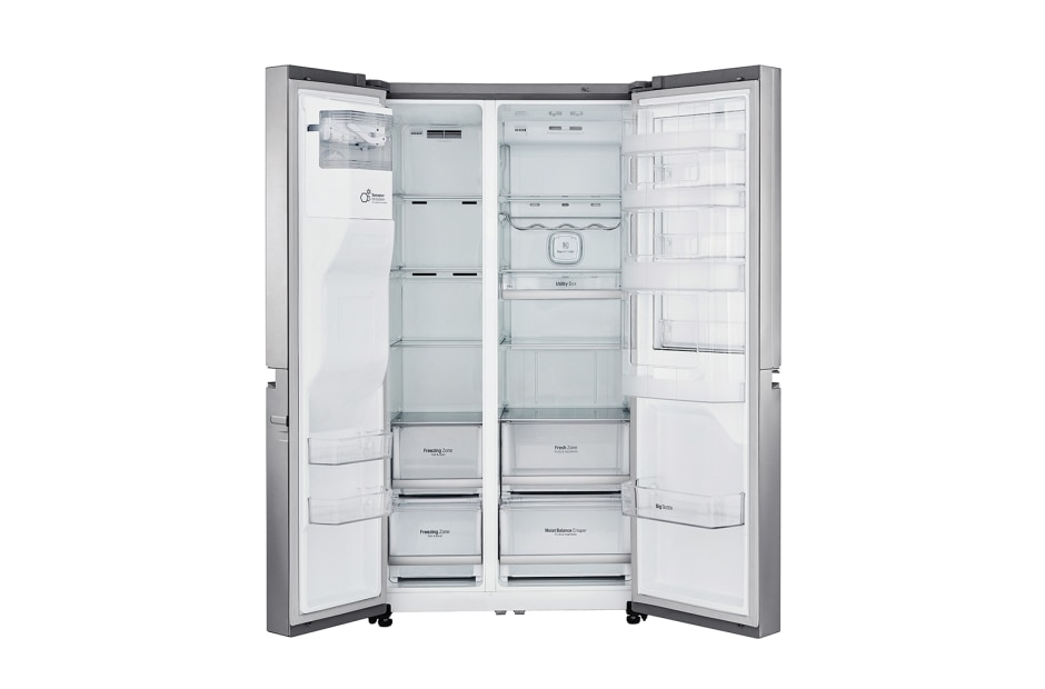 LG Side-by-Side med stor kapasitet, vanntilkopling och oppgraderte Door-in-Door™, GSJ960NSBZ, thumbnail 3