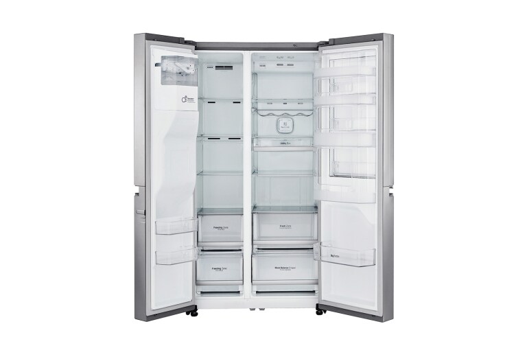 LG Side-by-Side med stor kapasitet, vanntilkopling och oppgraderte Door-in-Door™, GSJ960NSBZ, thumbnail 3