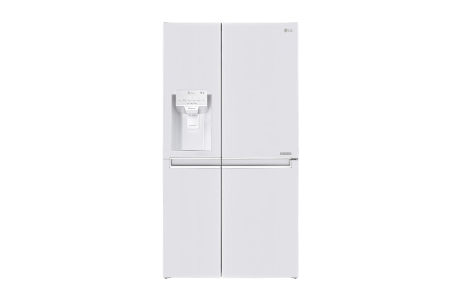 LG 625L Side by Side (Hvit) - Energiklasse F, Vann/isdispenser med vanntilkobling og Smart Diagnosis™ med Wi-Fi, GSL760SWXV