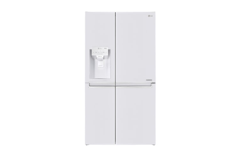 LG 625L Side by Side (Hvit) - Energiklasse F, Vann/isdispenser med vanntilkobling og Smart Diagnosis™ med Wi-Fi, GSL760SWXV, thumbnail 1
