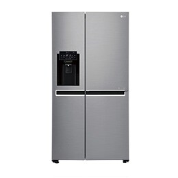 625L Side by Side (Shiny Steel) - Energiklasse F, Vann/isdispenser uten vanntilkobling og Smart Diagnosis™ med Wi-Fi2