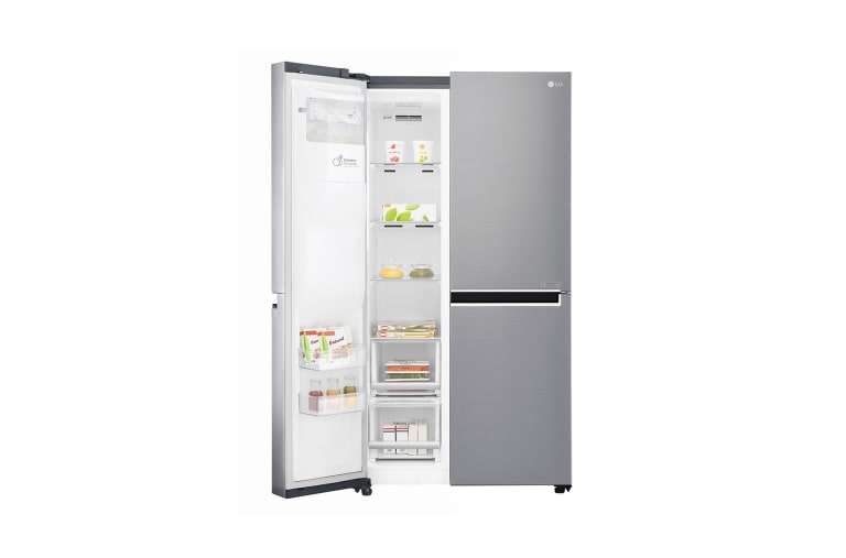 LG 625L Side by Side (Shiny Steel) - Energiklasse F, Vann/isdispenser uten vanntilkobling og Smart Diagnosis™ med Wi-Fi, GSL961PZUZ, thumbnail 9