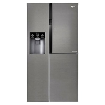 606L Door in Door™ Side by Side (Shiny Steel), Energiklasse F, Vann/isdispenser med vanntilkobling, Smart Diagnosis™1