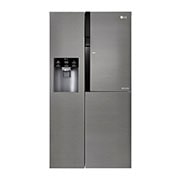 LG 606L Door in Door™ Side by Side (Mørkegrå) - Energiklasse F, Vann/isdispenser uten vanntilkobling, Smart Diagnosis™, GSJ361DIDV, GSJ361DIDV, thumbnail 1