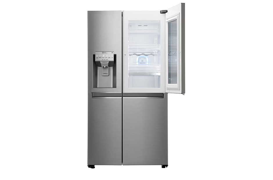 LG 625L InstaView Door in Door Side by Side (Shiny Steel) - Energiklasse F, Vann/isdispenser uten vanntilkobling og Smart Diagnosis™ med Wi-Fi, GSI961PZAZ, thumbnail 5