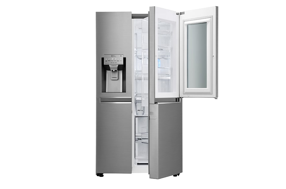 LG 625L InstaView Door in Door Side by Side (Shiny Steel) - Energiklasse F, Vann/isdispenser uten vanntilkobling og Smart Diagnosis™ med Wi-Fi, GSI961PZAZ, thumbnail 6