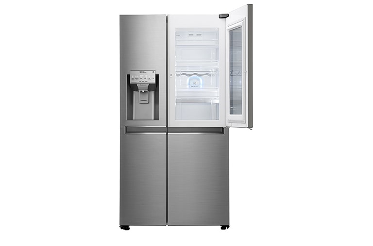 LG 625L InstaView Door in Door Side by Side (Shiny Steel) - Energiklasse F, Vann/isdispenser uten vanntilkobling og Smart Diagnosis™ med Wi-Fi, GSI961PZAZ, thumbnail 5