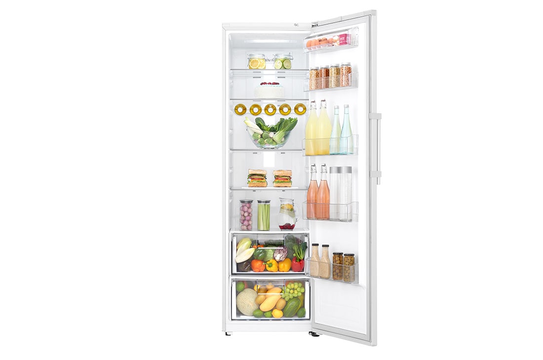 LG 375L Frittstående kjøleskap (Hvit) - Energiklasse F, Moist Balance Crisper™ og Smart Diagnosis™ med Wi-Fi, GL5241SWJZ1, thumbnail 2