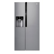 LG 606L Side by Side (Mørkegrå) - Energiklasse F, Vann/isdispenser uten vanntilkobling, Smart Diagnosis™, GSL561PZUZ, thumbnail 1