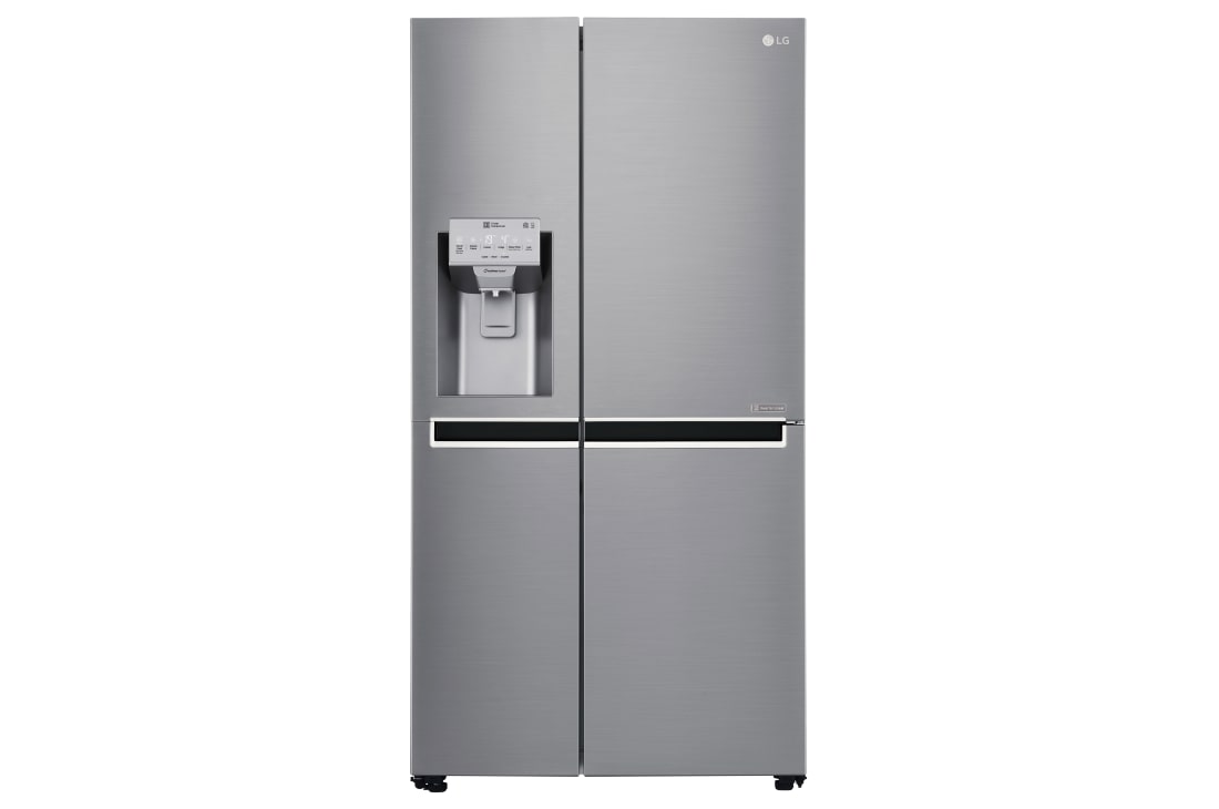 LG 625L Side by Side (Shiny Steel) - Energiklasse F, Vann/isdispenser med vanntilkobling og Smart Diagnosis™ med Wi-Fi, GSL960PZBZ