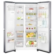 LG 625L Side by Side (Shiny Steel) - Energiklasse F, Vann/isdispenser med vanntilkobling og Smart Diagnosis™ med Wi-Fi, GSL960PZBZ, thumbnail 8