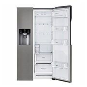 LG 606L Side by Side (Mørkegrå) - Energiklasse F, Vann/isdispenser uten vanntilkobling, Smart Diagnosis™, GSL361ICEV, thumbnail 4