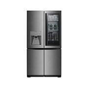 LG SIGNATURE - 643L InstaView Door in Door™ French Door (Noble Steel) - Energiklasse F, Vann/isdispenser med vanntilkobling og Smart Diagnosis™ med Wi-Fi,  LG SIGNATURE 31 cu. ft. Smart wi-fi Enabled InstaView™ Door-in-Door® Refrigerator, front view, LUPXS3186N, thumbnail 2, LSR100, thumbnail 1