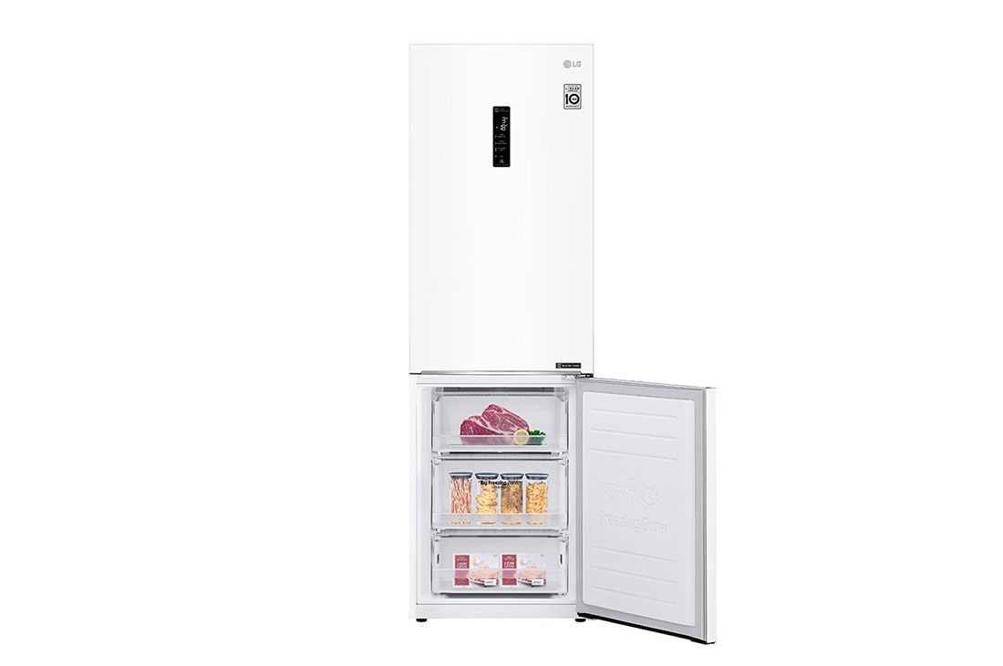 LG 1.86M 341L Kombiskap(Hvit) - Energiklasse E, Door Cooling™, GBB61SWHZN, thumbnail 5