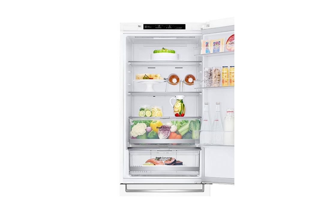 LG 1.86M 341L Kombiskap(Hvit) - Energiklasse D, Door Cooling™, GBB71SWEFN, thumbnail 6