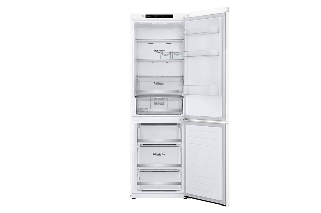 LG 1.86M 341L Kombiskap(Hvit) - Energiklasse D, Door Cooling™, GBB71SWEFN, thumbnail 10