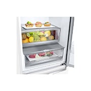 LG 1.86M 341L Kombiskap(Hvit) - Energiklasse D, Door Cooling™, GBB71SWEFN, thumbnail 3