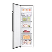 LG 323L Frittstående fryseskap (Shiny Steel) - Energiklasse F, Total No Frost og  Smart Diagnosis™ med Wi-Fi, KF5237PZJZ, thumbnail 2