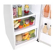 LG 375L Frittstående kjøleskap (Hvit) - Energiklasse F, Moist Balance Crisper™ og Smart Diagnosis™ med Wi-Fi, KL5241SWJZ, thumbnail 4