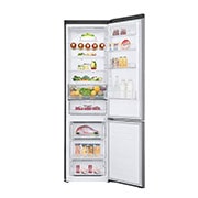 LG 2.03M 384L Kombiskap(Shiny Steel) - Energiklasse D, Door Cooling™ og Smart Diagnosis™ med Wi-Fi, GBB62PZFFN, thumbnail 2