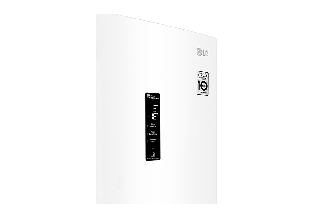 LG 2.03M 384L Kombiskap(Hvit) - Energiklasse D, Door Cooling™ og Smart Diagnosis™ med Wi-Fi, GBB62SWFFN, thumbnail 5