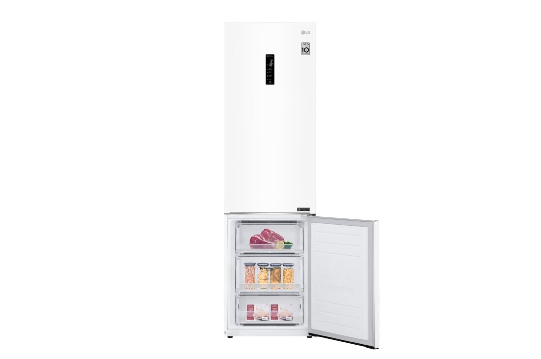 LG 2.03M 384L Kombiskap(Hvit) - Energiklasse D, Door Cooling™ og Smart Diagnosis™ med Wi-Fi, GBB62SWFFN, thumbnail 8