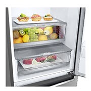 LG 1.86M 341L Kombiskap(Shiny Steel) - Energiklasse E, Door Cooling™, GBB71PZEZN, thumbnail 5
