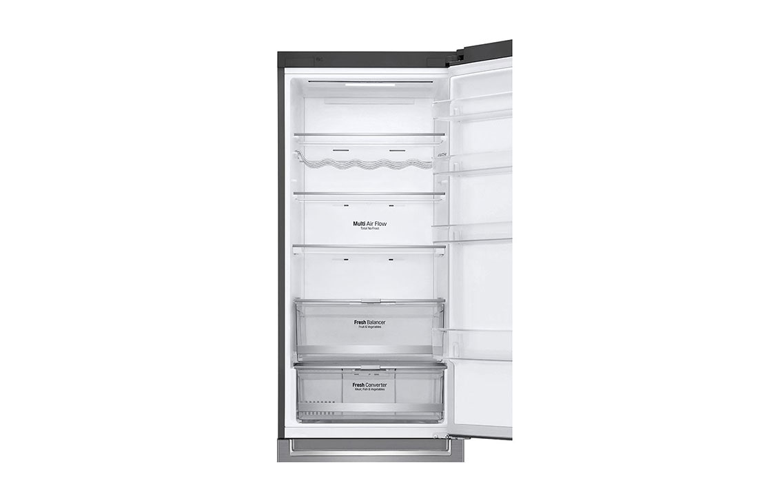 LG 2.03M 384L Kombiskap(Shiny Steel) - Energiklasse E, Door Cooling™ og Smart Diagnosis™ med Wi-Fi, GBB72PZDZN, thumbnail 6