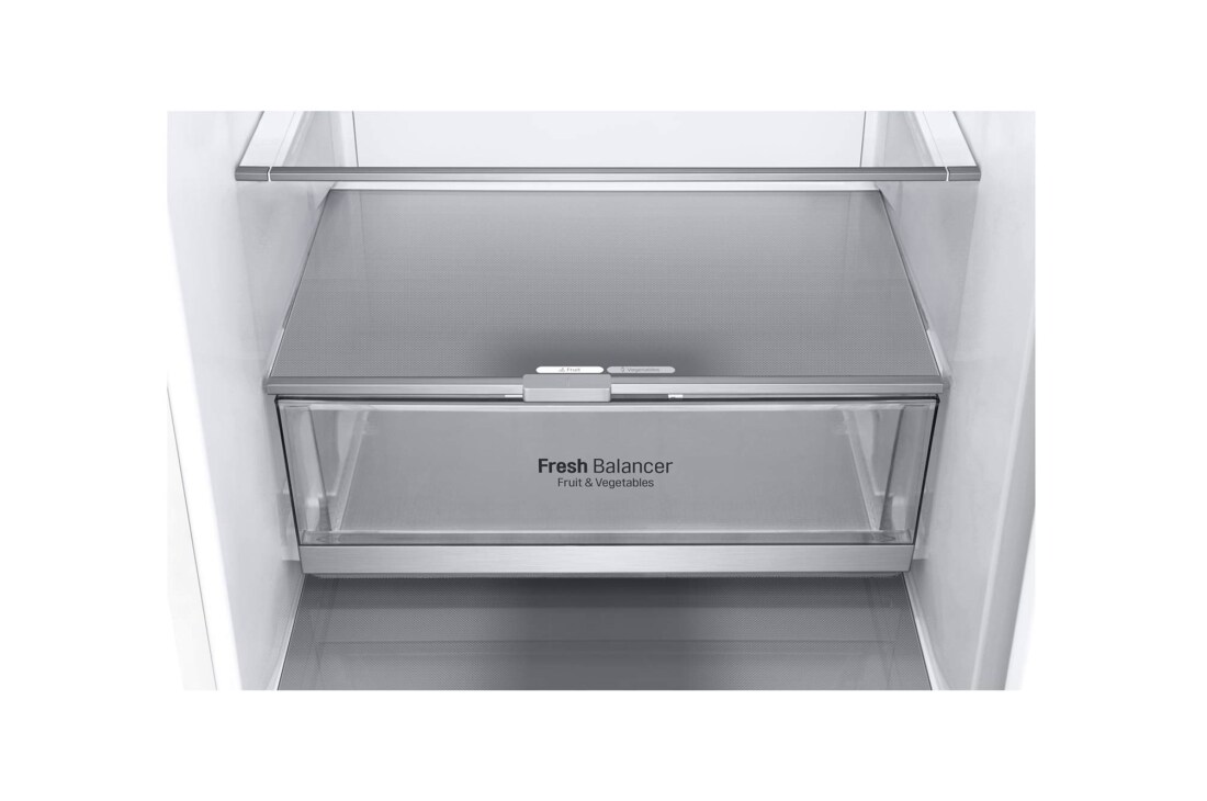 LG 1.86M 341L Kombiskap(Hvit) - Energiklasse E, Door Cooling™ og Smart Diagnosis™ med Wi-Fi, GBB71SWDZN, thumbnail 6