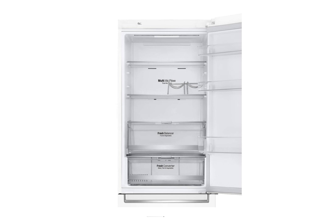 LG 1.86M 341L Kombiskap(Hvit) - Energiklasse E, Door Cooling™ og Smart Diagnosis™ med Wi-Fi, GBB71SWDZN, thumbnail 9