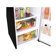 LG 375L Frittstående kjøleskap (Matte Black) - Energiklasse F, Moist Balance Crisper™ og Smart Diagnosis™ med Wi-Fi, GL5241MCJZ1, thumbnail 4
