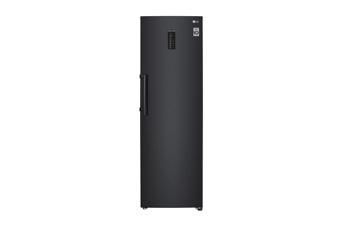 LG 375L Frittstående kjøleskap (Matte Black) - Energiklasse F, Moist Balance Crisper™ og Smart Diagnosis™ med Wi-Fi, GL5241MCJZ1
