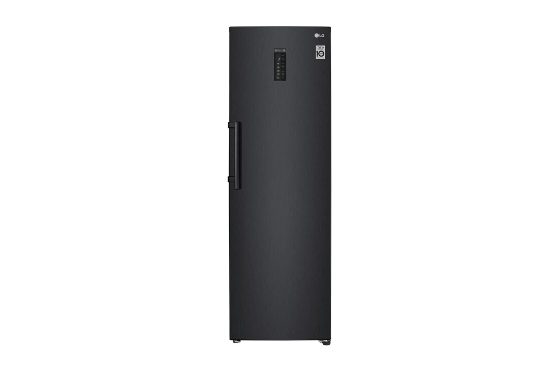 LG 375L Frittstående kjøleskap (Matte Black) - Energiklasse F, Moist Balance Crisper™ og Smart Diagnosis™ med Wi-Fi, GL5241MCJZ1