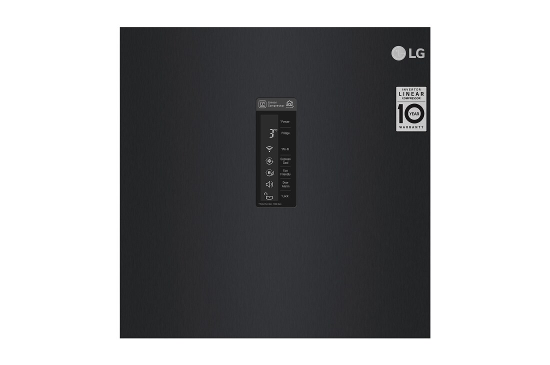 LG 375L Frittstående kjøleskap (Matte Black) - Energiklasse F, Moist Balance Crisper™ og Smart Diagnosis™ med Wi-Fi, GL5241MCJZ1, thumbnail 5