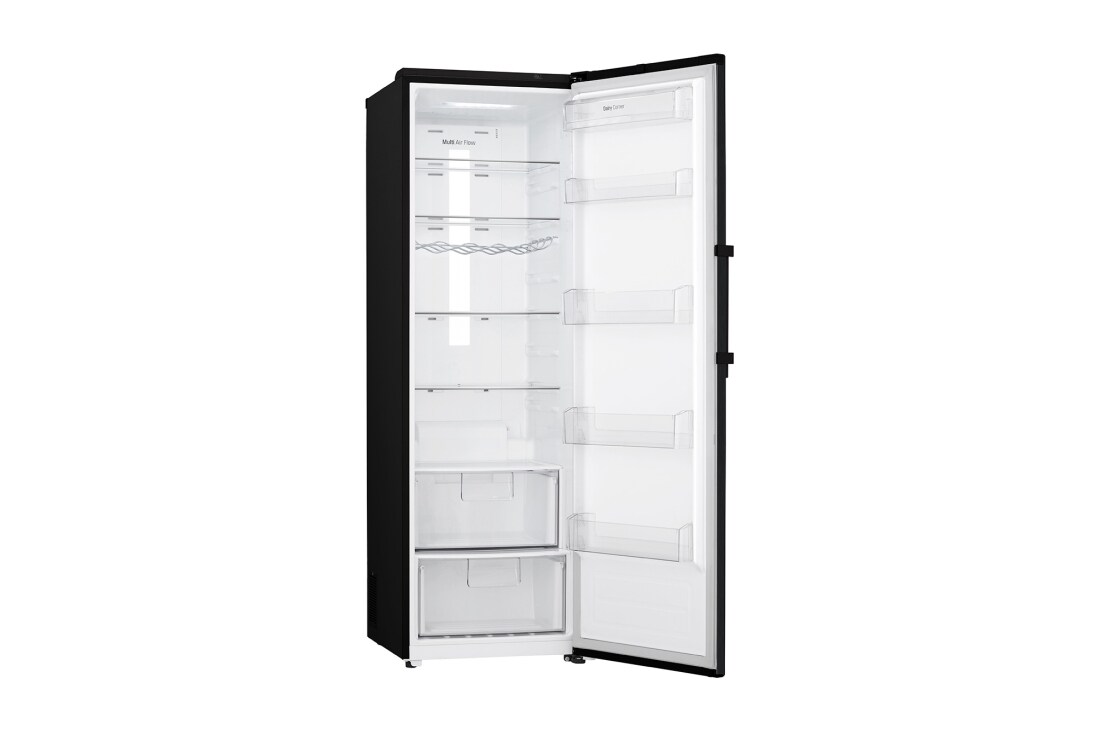 LG 375L Frittstående kjøleskap (Matte Black) - Energiklasse F, Moist Balance Crisper™ og Smart Diagnosis™ med Wi-Fi, GL5241MCJZ1, thumbnail 7