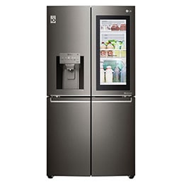 571L InstaView Door in Door French Door (Black) Vann/isdispenser med vanntilkobling og Smart Diagnosis™ med Wi-Fi2