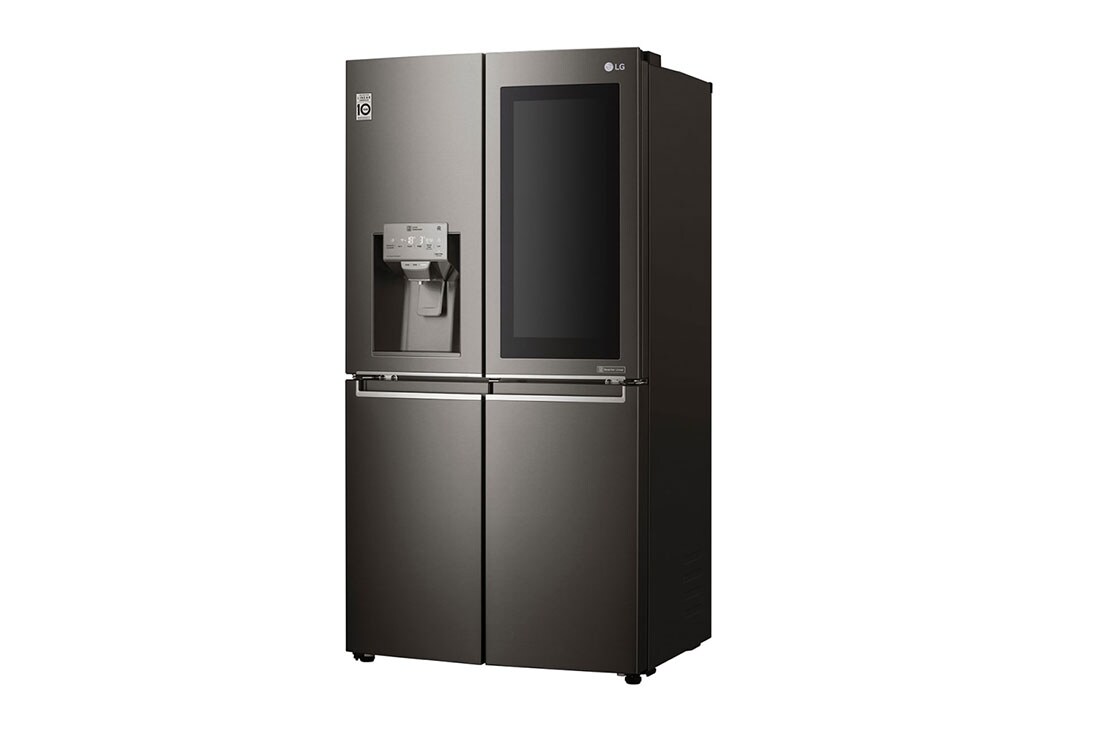 LG 571L InstaView Door in Door French Door (Black) Vann/isdispenser med vanntilkobling og Smart Diagnosis™ med Wi-Fi, GMX936SBHV, thumbnail 3